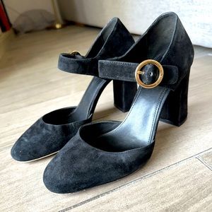 Michael kors Mary Jane black suede pumps